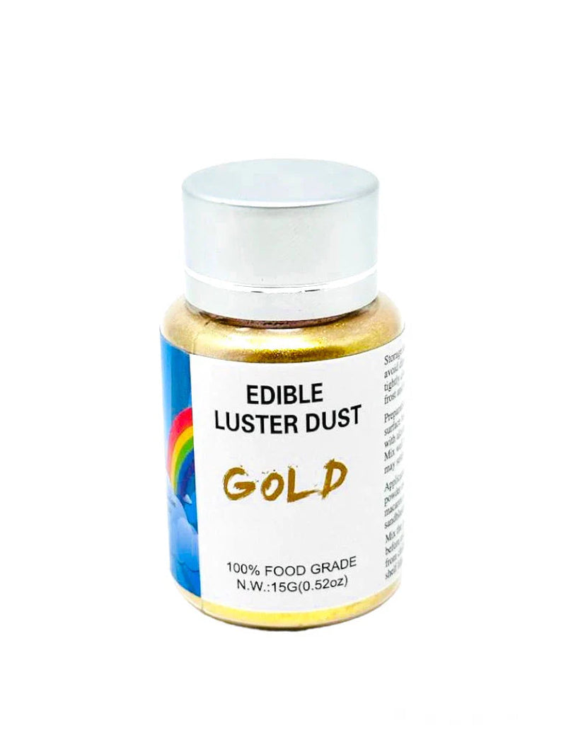 Sweet and Magical Gold Edible Luster Dust 15 Grams Each Tube