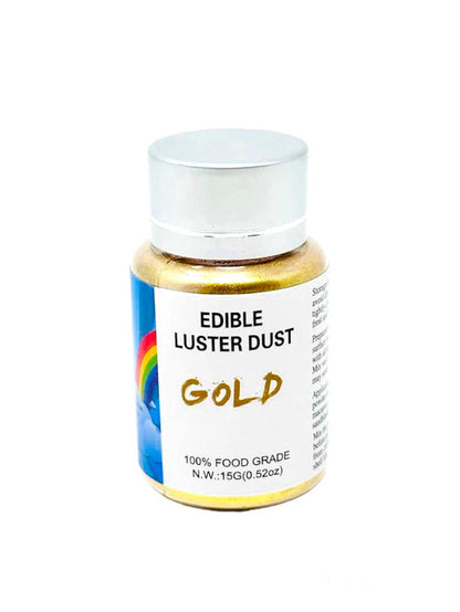 Sweet and Magical Gold Edible Luster Dust 15 Grams Each Tube