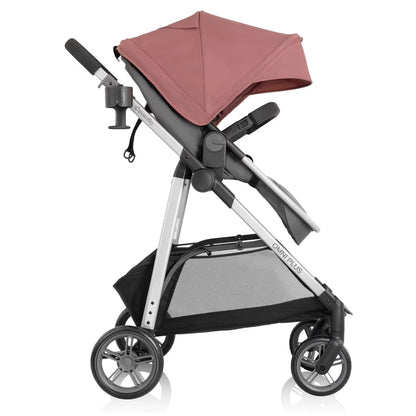 Evenflo Omni plus Travel System with Litemax Infant Car Seat, Shasta Pink