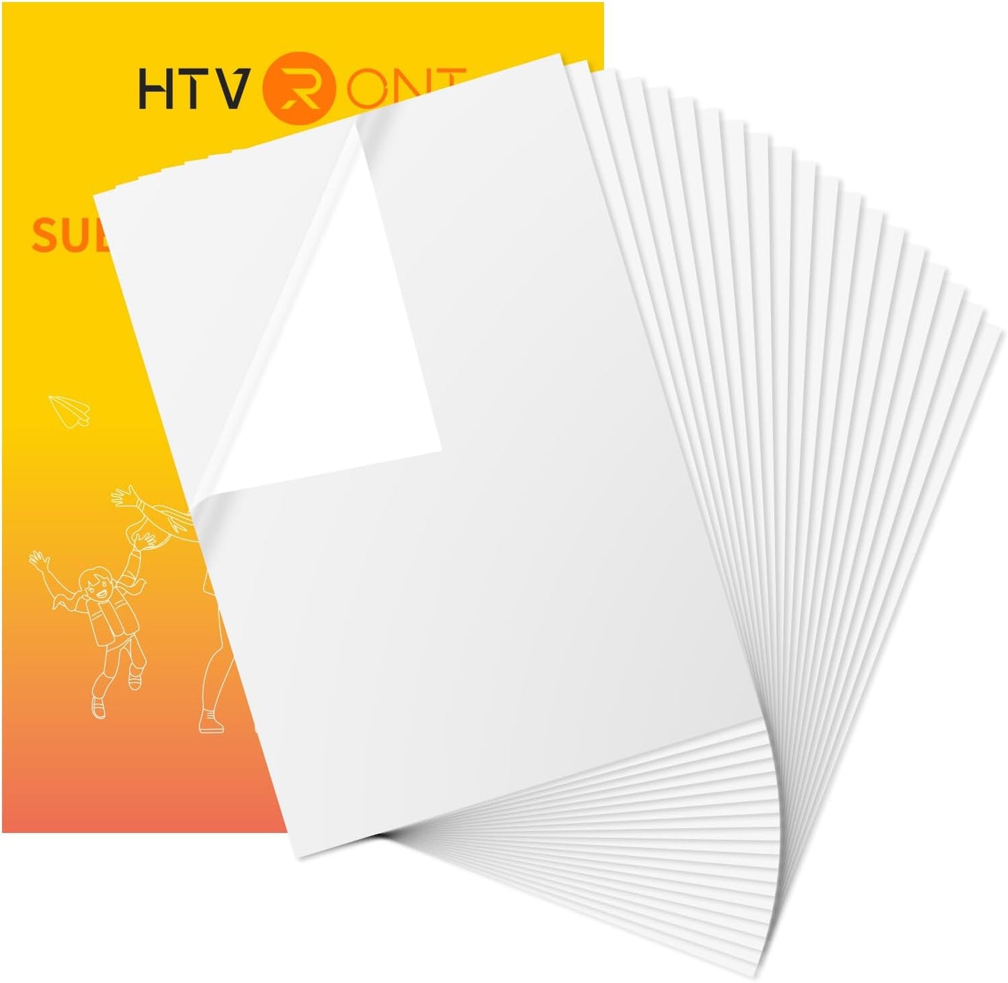 Sublimation Sticker Paper - 20 Pcs Matte White Waterproof Sublimation Stickers