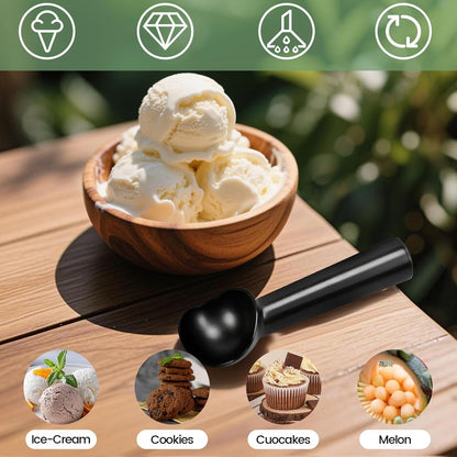 HANSGO Ice Cream Scoop, 2PCS 7 Inches Nonstick Anti-Freeze Ice Cream Scooper One Piece Aluminum Design Dishwasher Safe