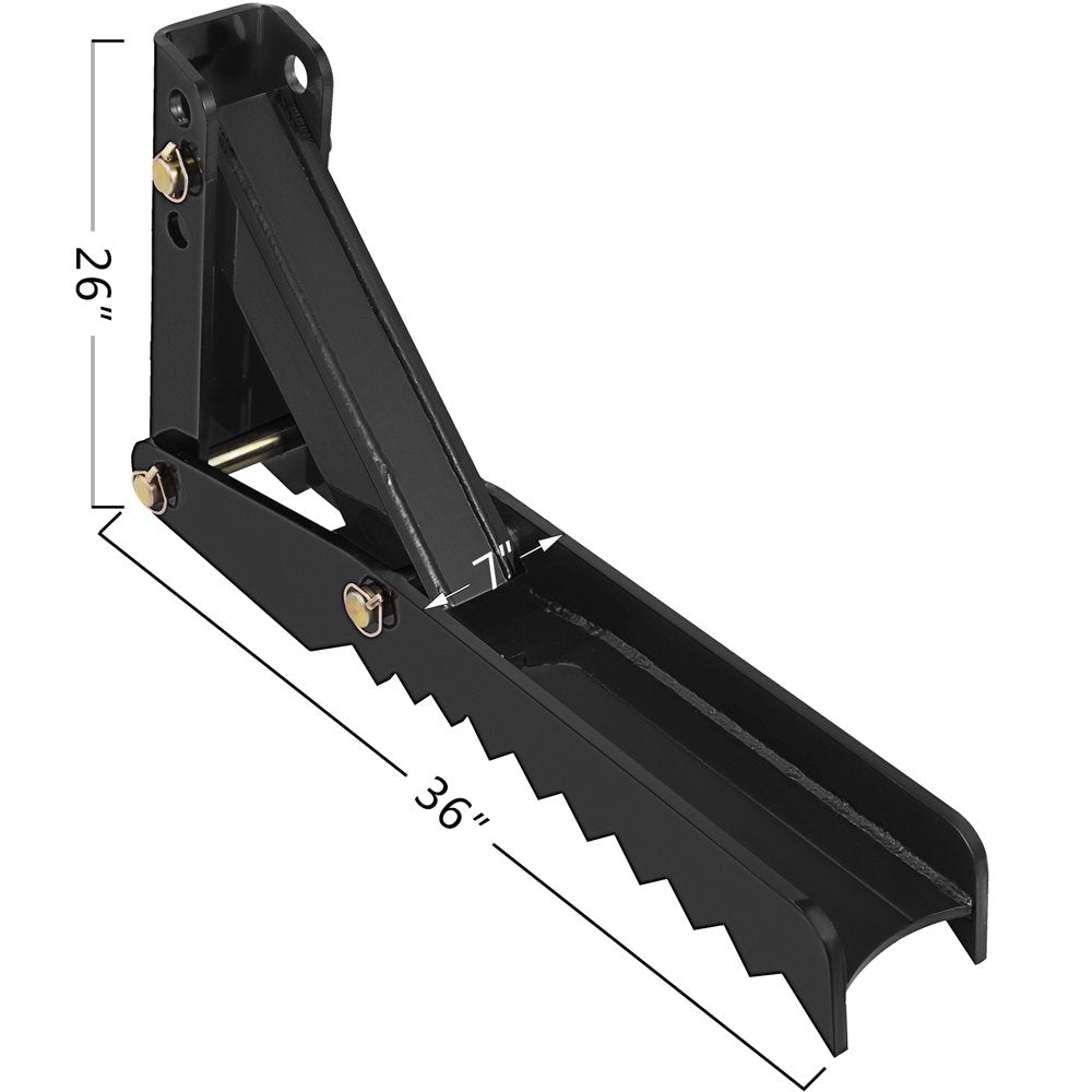 36 Inch Backhoe Excavator Thumb Attachments Adjustable Extreme Weld on Backhoe Thumb Hoe Clamp 5/8 Inch Teeth Thick Steel Plate 16MM Assembly Bolt-On Design