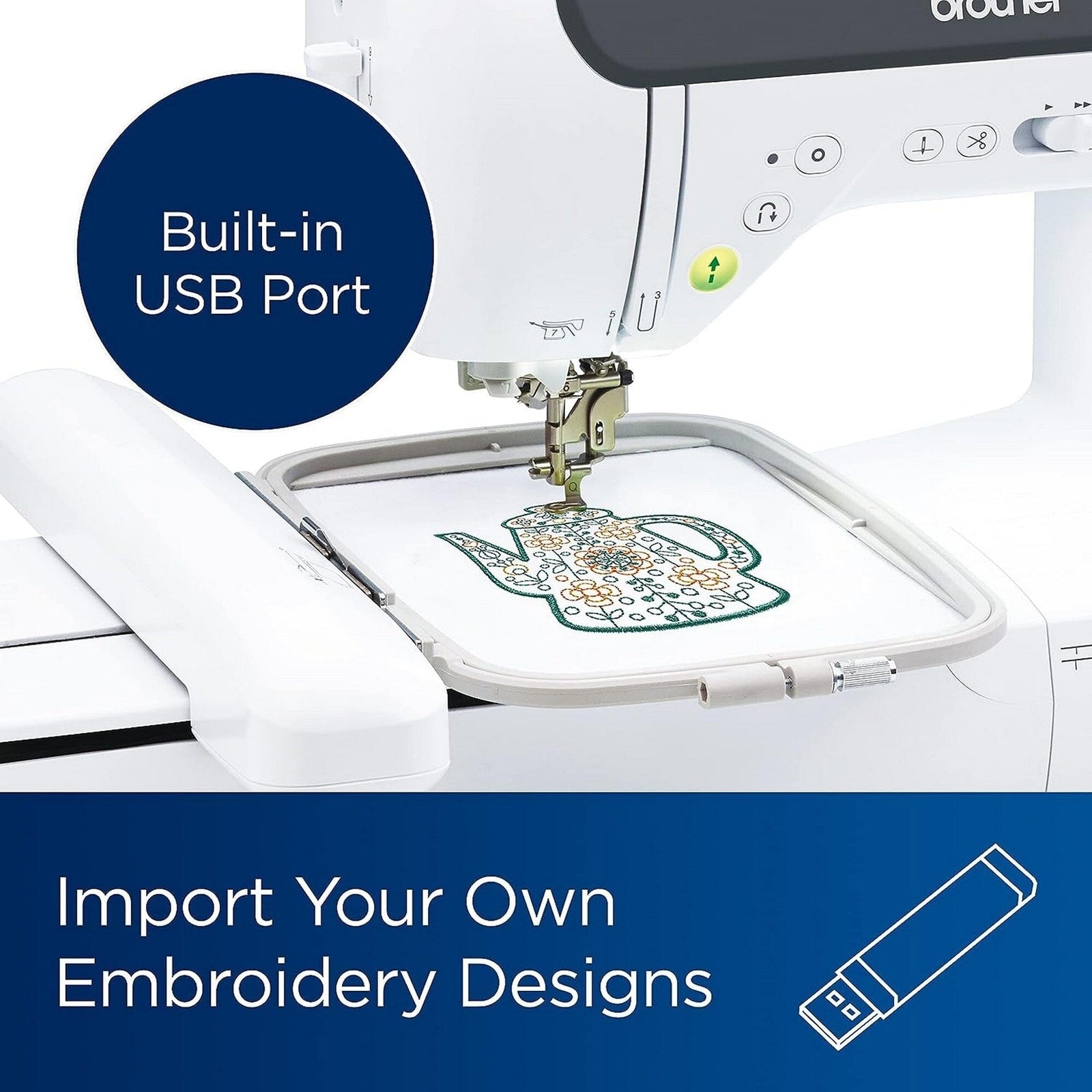 Brother SE2000 Embroidery & Sewing Machine Bundle W/ Silhouette Cameo 5 Alpha