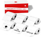 Phomemo 1.97"X1.18"(50X30Mm) Label, 6 Rolls M110/M110S/M120/M200/M220 Thermal Paper - Multi-Purpose Square Self-Adhesive Label, 230 Labels/Roll, Black on White