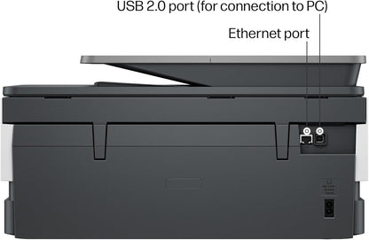 HP Officejet Pro 8125 Wireless All-In-One Color Inkjet Printer, Print, Scan, Copy, ADF, Duplex Printing Best-For-Home Office, 3 Month Trial of Instant Ink Included, Ai-Capable (C2VJ4A)