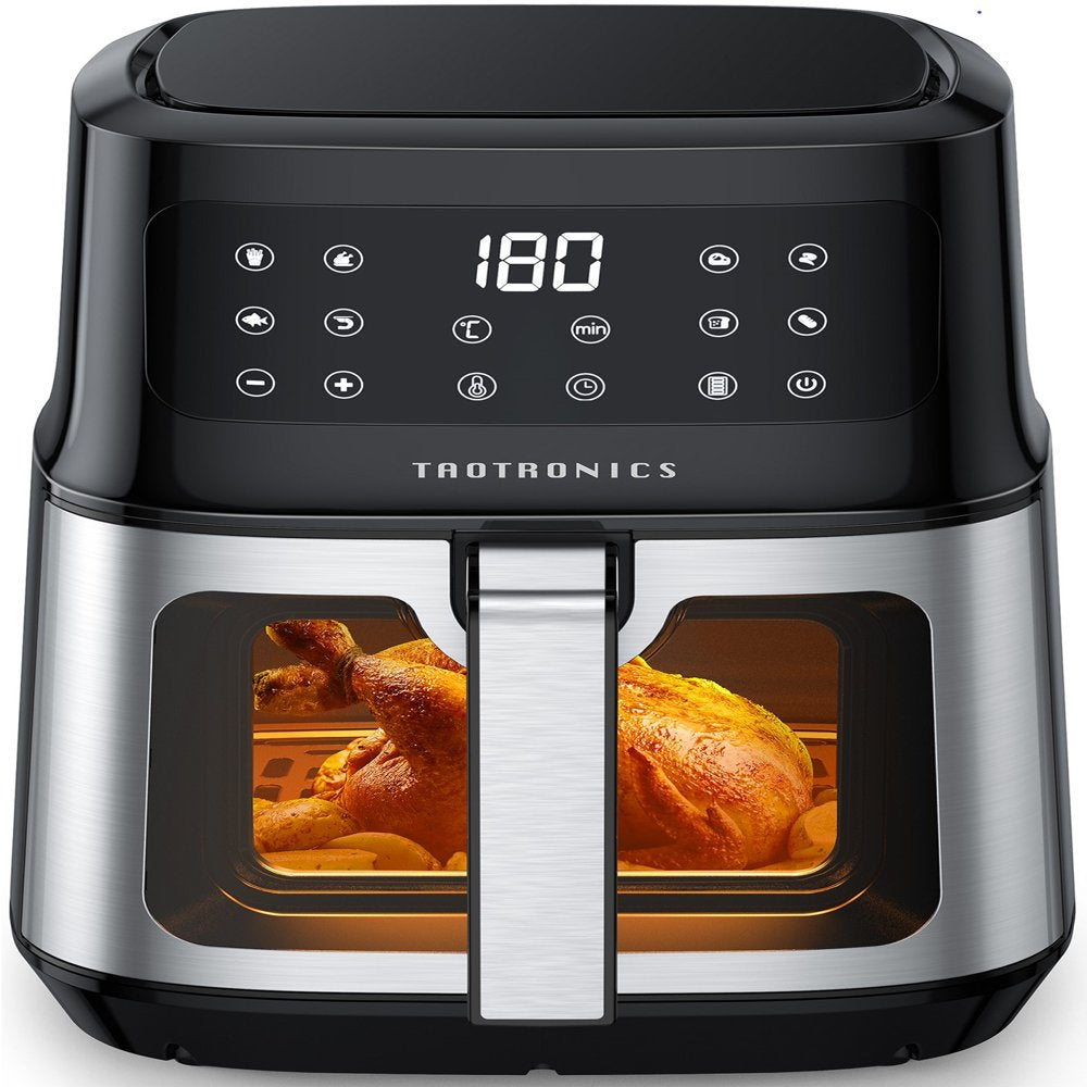 Air Fryer, 8-In-1 Airfryer Oven with Viewing Window Smart Touch 5.3 Quart