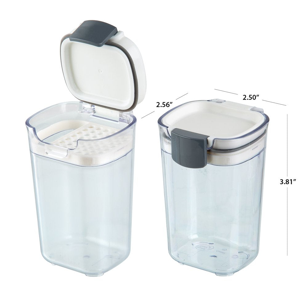 Prep Solutions White Seasoning Keepers Set of 2