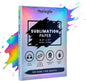 Makerflo Sublimation Paper 8.5 X 11 Inch 100 Sheets, Heat Transfer Sublimation Paper for Tumblers T-Shirts Phone Case Mugs, Printable Stickers Gifting Christmas DIY Enthusiast