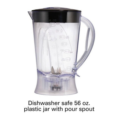 Smoothie Blender, 56 Oz. Jar, 10 Speeds, New, Black, 50190F