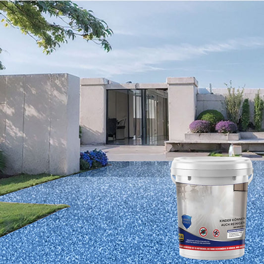 Epoxy Floor Paint, Self-Leveling Colored Sand Coating, High Gloss Floor Resin Paint, for Indoor Outdoor Concrete Tile Floor Renovation