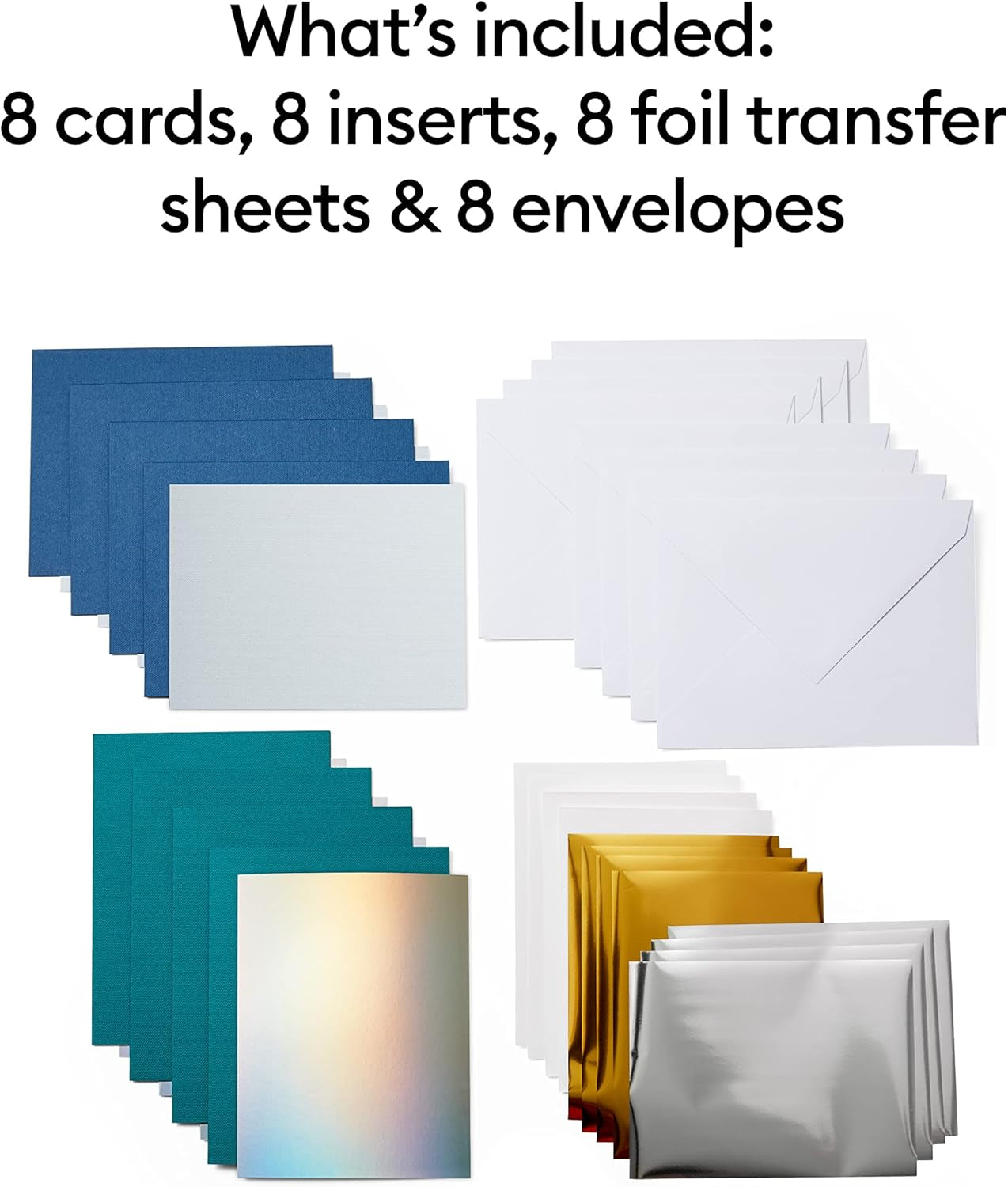 Cricut Joy Foil Transfer Insert Cards, Blue Lagoon Sampler - A6