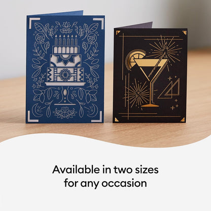 Cricut Joy Foil Transfer Insert Cards, Blue Lagoon Sampler - A6