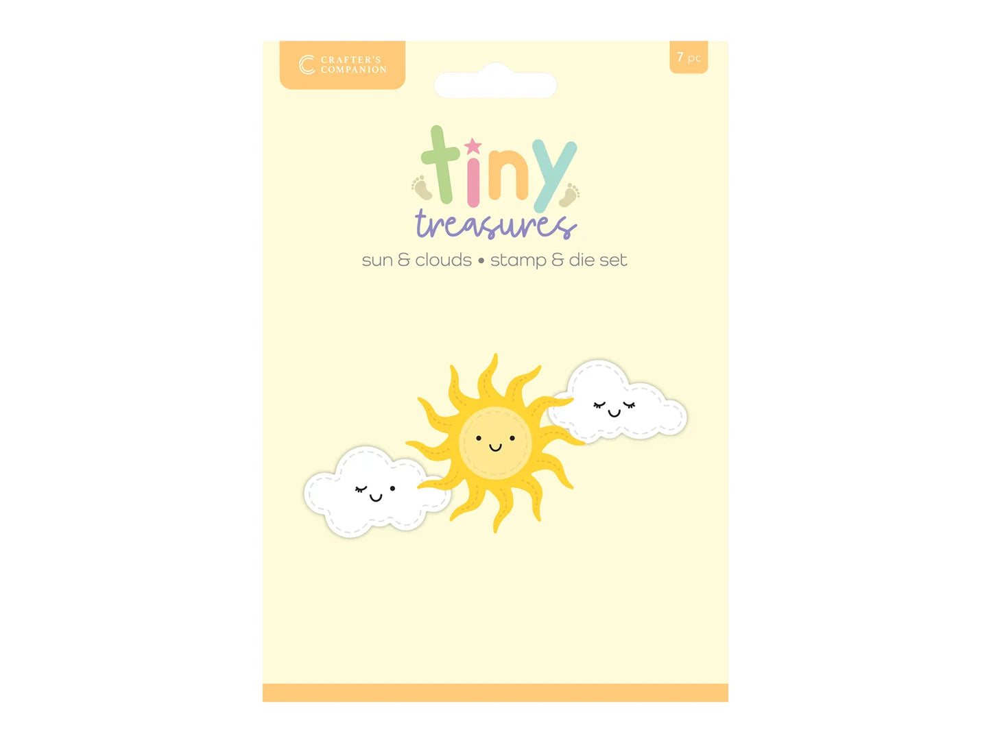 Crafter’S Companion Tiny Treasures Collection Stamp & Die - Sun and Clouds