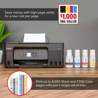Canon Megatank PIXMA G3272 All-In-One, Wireless Color Inkjet Printer for Home Office Use