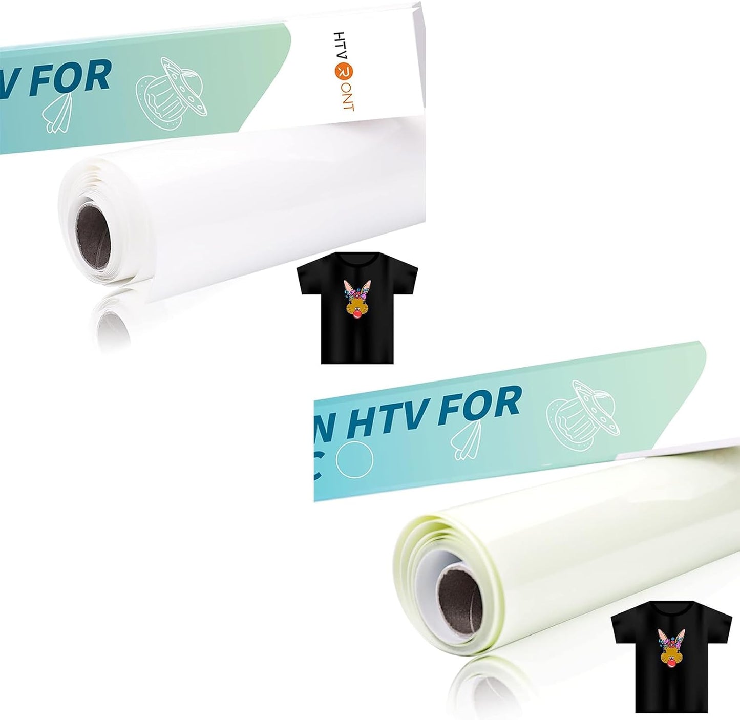 Sublimation HTV for Dark Fabric/Light Fabric 12" X 5FT Matte and Glossy