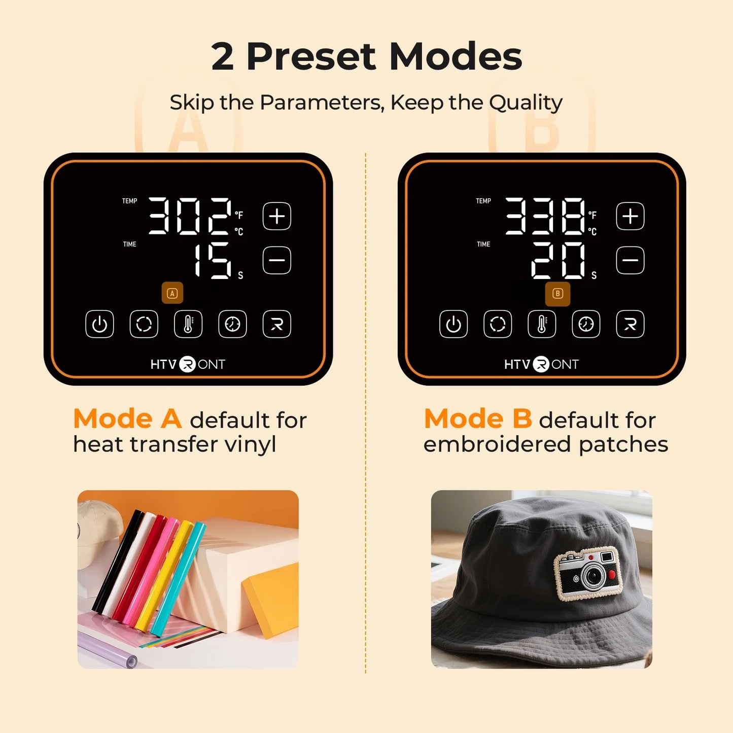 HTVRONT Auto Hat Press Machine - Hat Heat Press Machine with Precise Temp&Timer Control, A300 Hat Heat Press Machine for Caps with 2 Platens, Compatible with DTF Film, Embroidery Patches, Sublimation