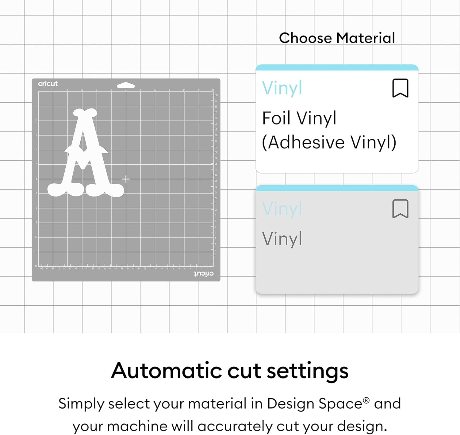 Cricut® Foil Vinyl - Gold - 12 in X 10 Ft - DIY Personalized Decals, Labels, & More - Metallic Finish - Long Lasting - Optimized Cutting Machines