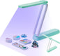 UV Light for Resin Curing, UV Resin Light, Wireless & Rechargeable UV Lamp, 3-In-1 Uses, Foldable Blacklight Ultraviolet LED, Craft Supplies Tools for Resin Molds, Jewelry Making, DIY Decor