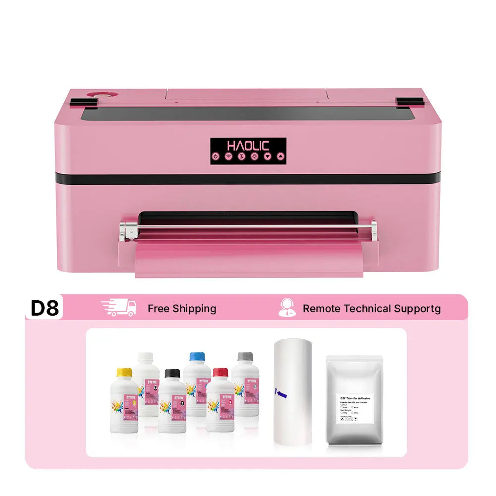 Haolic Mini D8 DTF Printer 13" | Compact Direct-To-Film Printer for Small Business & Home Use