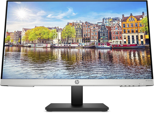 HP 24Mh FHD Monitor - Computer Monitor with 23.8-Inch IPS Display (1080P) - Built-In Speakers and VESA Mounting - Height/Tilt Adjustment for Ergonomic Viewing - HDMI and Displayport - (1D0J9AA#ABA)