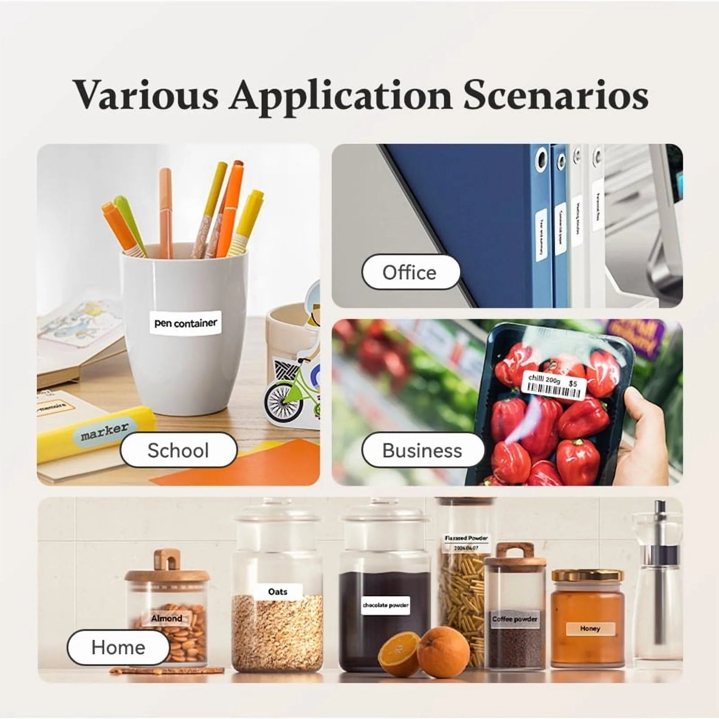 Label Maker D110 Upgraded Mini Portable Label Printer Inkless Labeler Sticker Bluetooth Rechargeable Thermal Label Maker Machine with Tape(Blue)