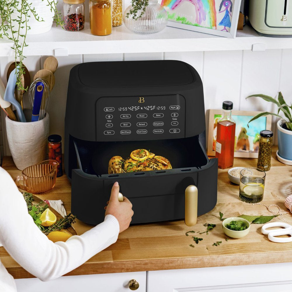 9QT Trizone Air Fryer, Black Sesame by Drew Barrymore