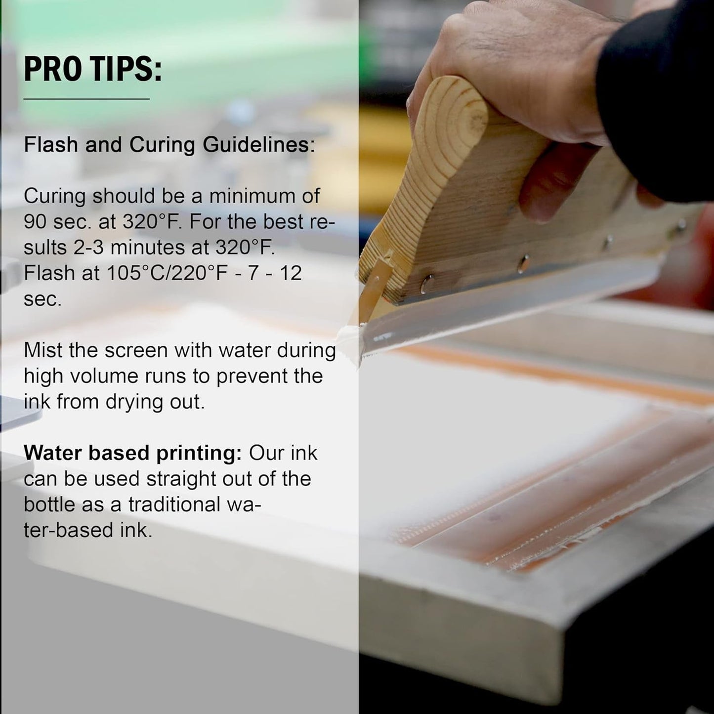 Ecotex® Screen Printing Snow White (Pint - 16 Oz.) - Water Based Snow White Fabric Ink, Silk Screen Paint - ®, USA Made