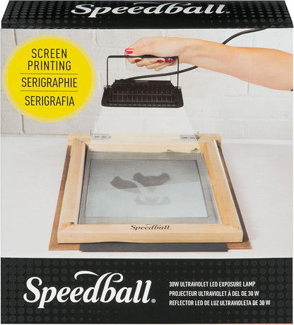 30W LED UV Exposure Lamp - Professional Screen Printing Light with 180° Swivel Mount - 395-400Nm UV-A for Photo Emulsion