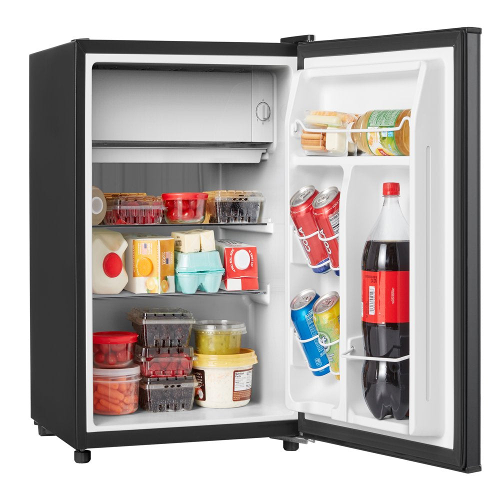 2.5 Cu Ft One Door Mini Fridge, Black Estar, New