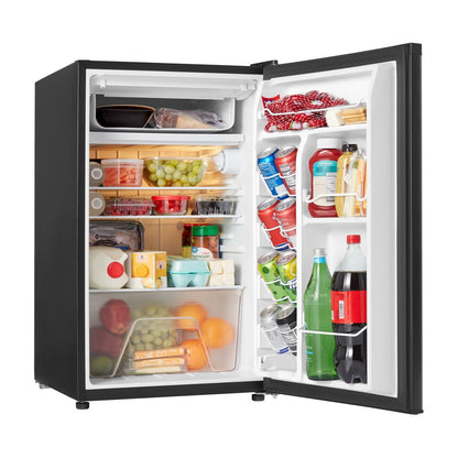 4.3 Cu Ft Single Door Mini Fridge, Black Estar, New