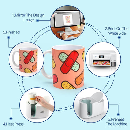 Sublimation Paper 8.5X14 Inch - 200 Sheets Transfer Paper Compatible with Inkjet Printer, Heat Transfer Paper for Tumblers, Mugs, T-Shirts and Other Sublimation Blanks