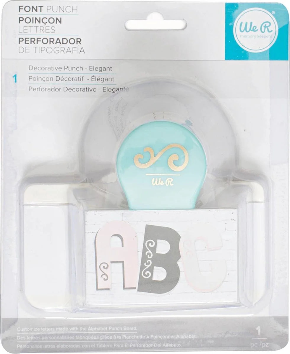 We R Memory Elegant Font Punch Decorative