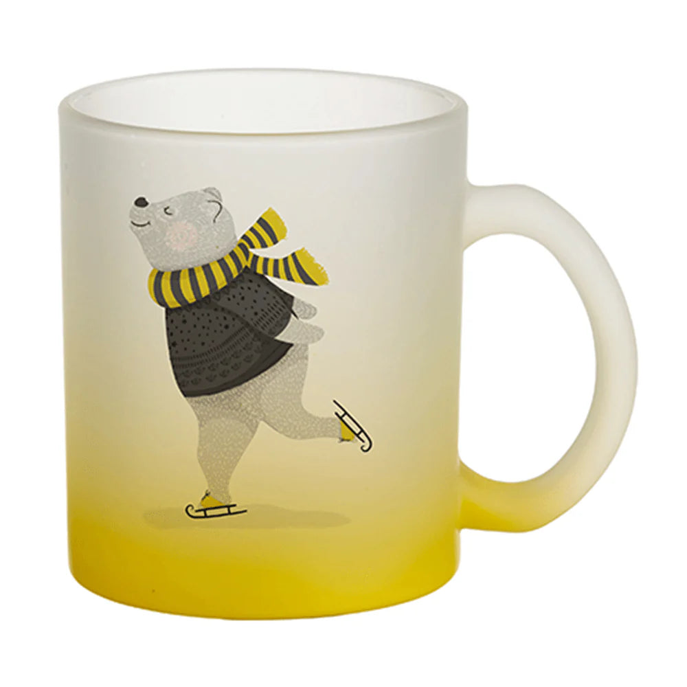 HPN Sublicraft 11 Oz. Color Gradient Sublimation Glass Mug - 36 per Case