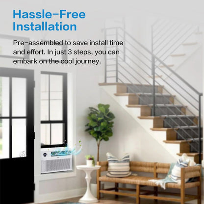 Energy Star 8000 BTU Inverter Window Air Conditioner, Energy-Saving Window AC Unit with APP & Voice Control, Ultra Quiet & Easy Installtion Design, Work with Alexa/Google Assistant, 115V/60Hz
