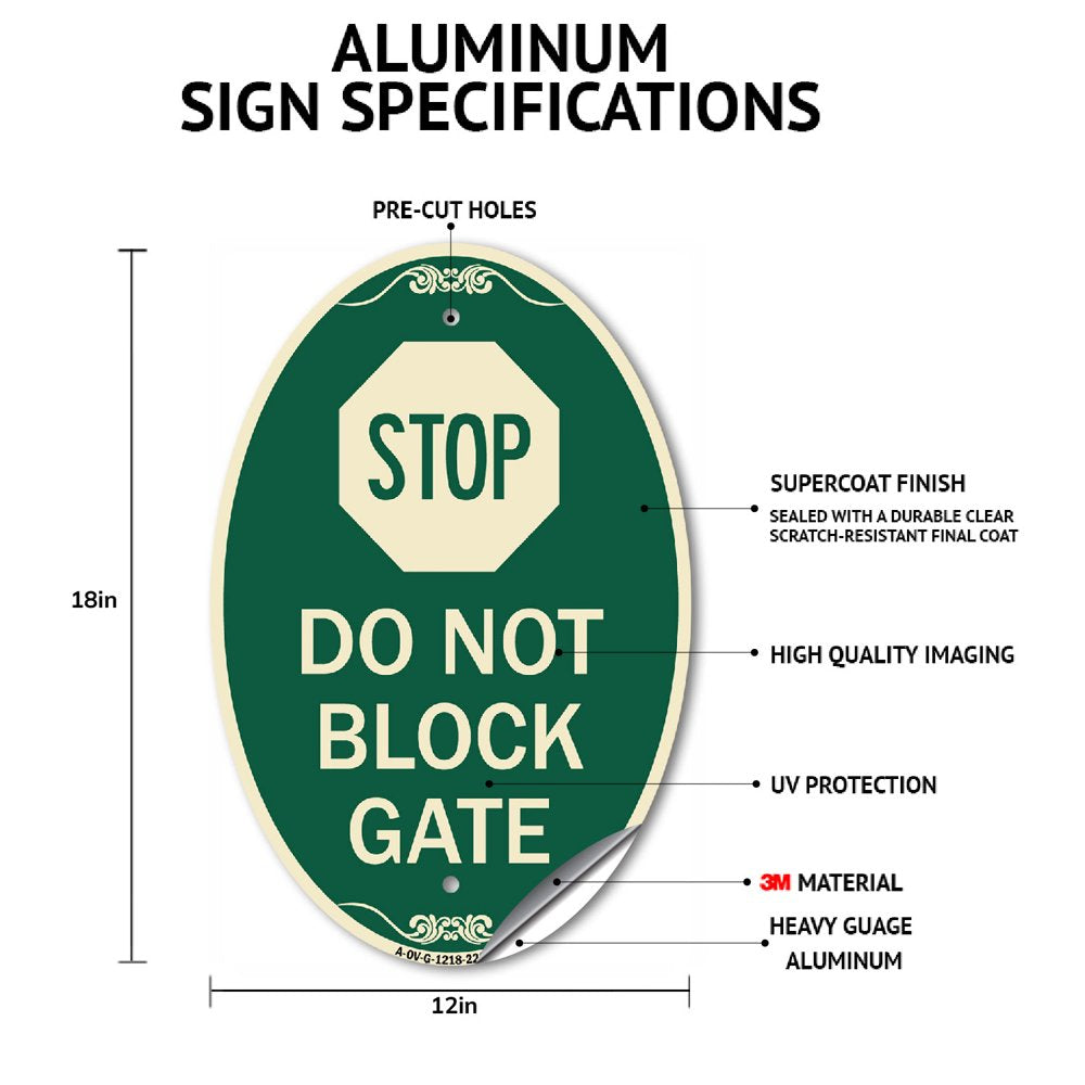 Designer Oval Series Sign - Private Parking Members Only | Green & Tan 12" X 18" Heavy-Gauge Aluminum Architectural Sign | Commercial Grade | Made in the USA