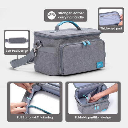 Tote Carrying Case Bag for Glee S501 Vinyl Cutting Machine - Protable Travel Storage Bag Compatible with Cricut Joy, Accessories and Suppliers, Grey