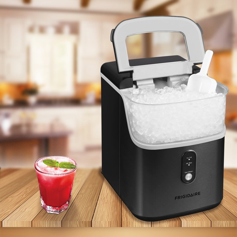 33 Lbs. Nugget Ice Maker - BLACK Stainless Steel, EFIC228