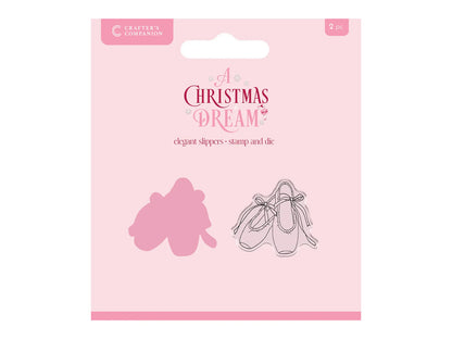 Sara Signature a Christmas Dream Stamp and Die - Elegant Slippers