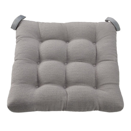 Textured Chair Cushion, Gray, 1-Piece, 15.5" L X 16" W