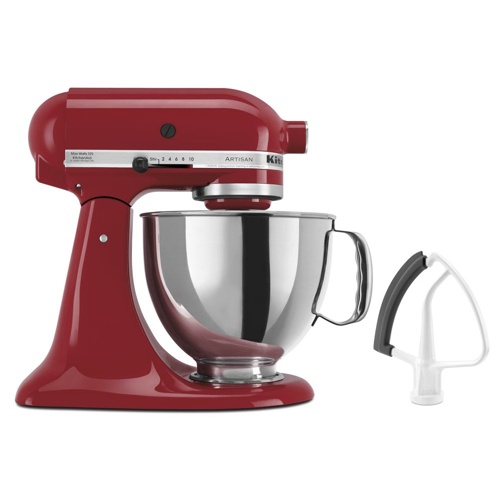 Artisan Series 5 Quart Tilt-Head Stand Mixer with Flex Edge Beater, Empire Red (KSM150FEER)