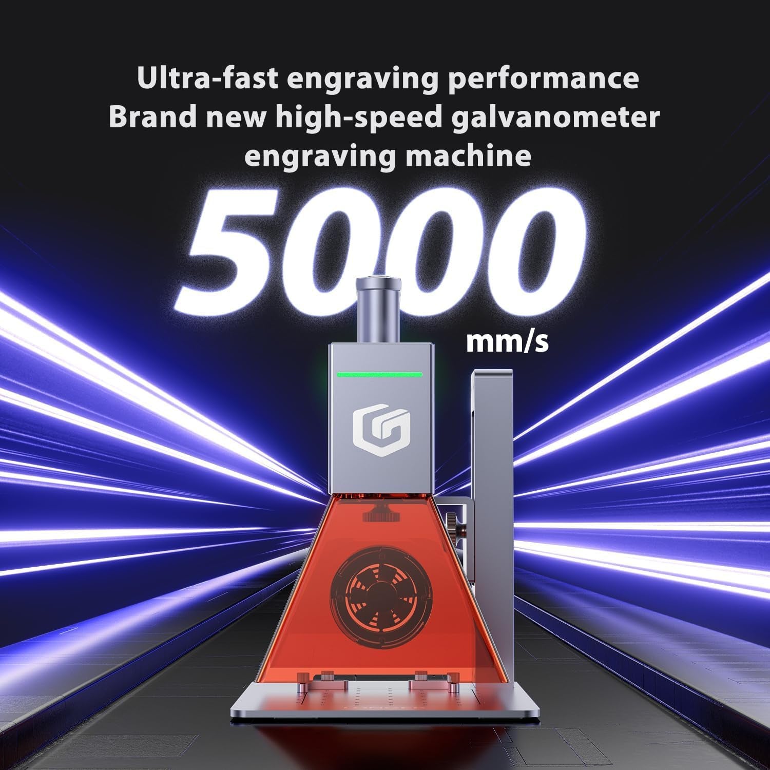 Longer Nano 6000Mw Desktop Laser Engraver, 0.05Mm Precision 5000Mm/S Engraving Speed, 3.3K Resolution, Laser Cutter and Engraver for Wood, Metal, Acrylic, Leather 100X100Mm Work Area