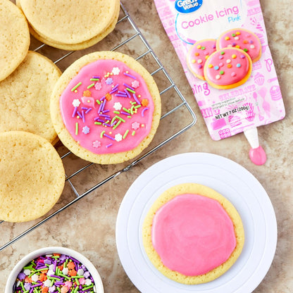 Cookie Icing, Pink, 7 Oz