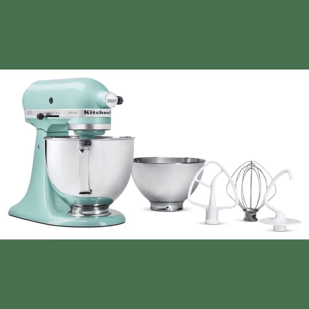 Artisan Series 5-Quart Tilt-Head Stand Mixer Bundle with 3 Quart Bowl - Aqua Sky
