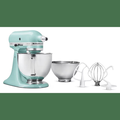 Artisan Series 5-Quart Tilt-Head Stand Mixer Bundle with 3 Quart Bowl - Aqua Sky