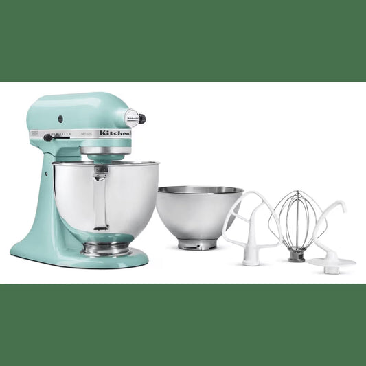 Artisan Series 5-Quart Tilt-Head Stand Mixer Bundle with 3 Quart Bowl - Aqua Sky