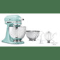 Artisan Series 5-Quart Tilt-Head Stand Mixer Bundle with 3 Quart Bowl - Aqua Sky