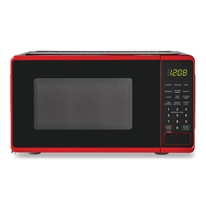 0.7 Cu. Ft. Countertop Microwave Oven, 700 Watts, Red, New