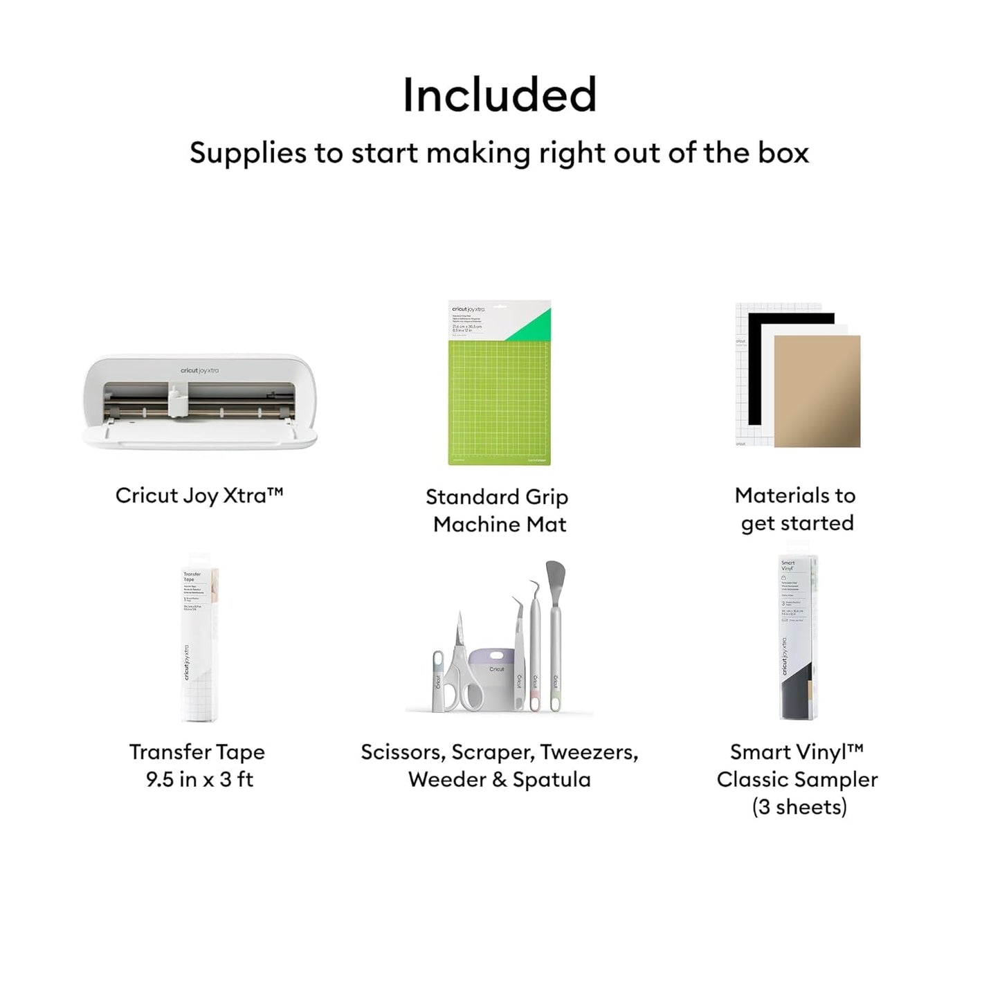 Cricut Joy Xtra Smart Cutting Machine | Vinyl Starter Kit