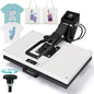 SPECRAFT 16X24 Heat Press, Industrial Digital Sublimation Machine for T-Shirts, Clamshell Design with Sewing Rulers, White