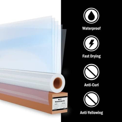 ® Waterproof Inkjet Film Sheets (8.5" X 11" - 100 Sheets) - Transparency Film for Silk Screen Printing, Inkjet Film Sheets for Screen Printers - Screen Printing Supplies